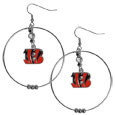 Cincinnati Bengals 2 Inch Hoop Earrings